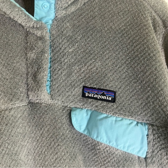 Patagonia Re-Tool Snap-T Better Fleece Pullover Sweater Grey Blue Size Medium - Picture 5 of 9